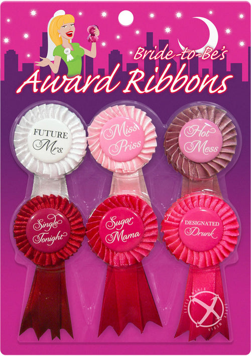 Load image 1 in gallery view. Bride-To-Be's Award Ribbons - 6 Per Pack