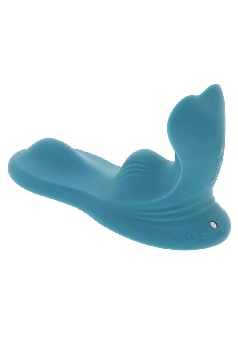 Evolved Bump N Grind rechargeable silicone triple bump grinding pad in blue