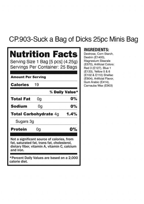 Load image 1 in gallery view. Candyprints Suck A Bag Of Dicks Assorted Flavors Candyprints Candy