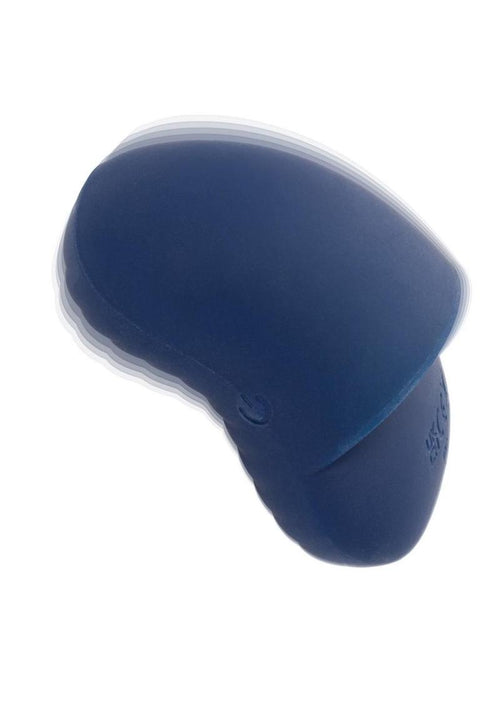 Load image 1 in gallery view. Cashmere Dual Finger Massager Rechargeable Silicone Vibrator - Blue