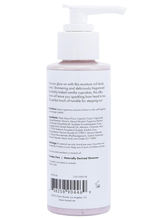 Load image 1 in gallery view. CG Glow Vanilla Cupcake Fragranced Shimmer Lotion - Pink