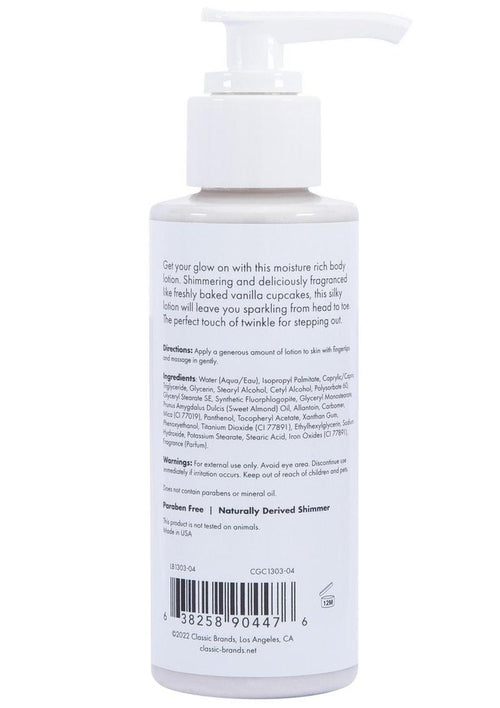Load image 1 in gallery view. CG Glow Vanilla Cupcake Fragranced Shimmer Lotion - Silver