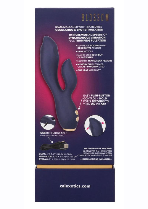 Load image 1 in gallery view. Chic Blossom Rechargeable Silicone Rabbit Vibrator Chic
