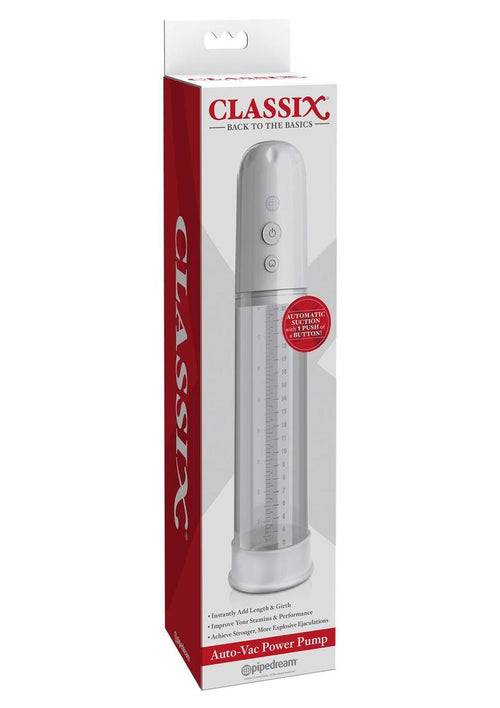 Load image 1 in gallery view. Classix Auto-Vac Power Pump Penis Enlargement System - White