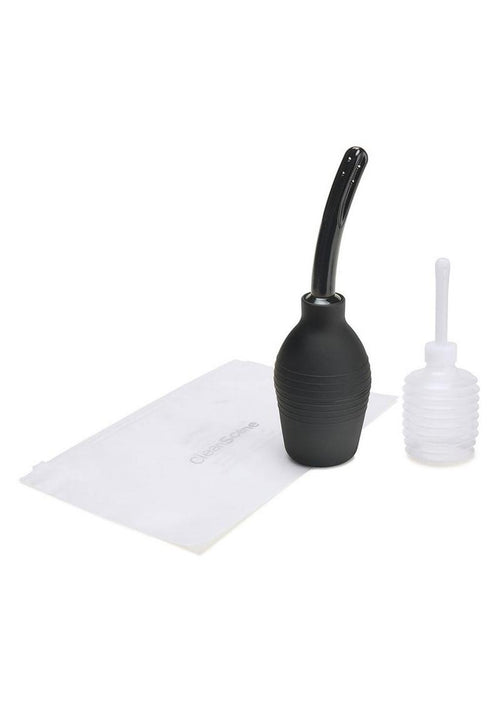 Load image 1 in gallery view. Cleanscene Medical Grade Douche Set with Soft Nozzle - Black - 4 Piece