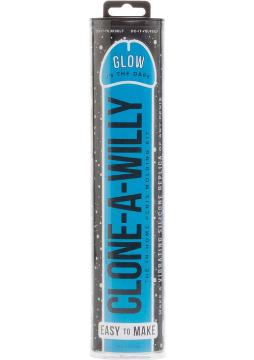 Load image 1 in gallery view. Clone-A-Willy Silicone Dildo Molding Kit with Vibrator - Blue/Glow In The Dark