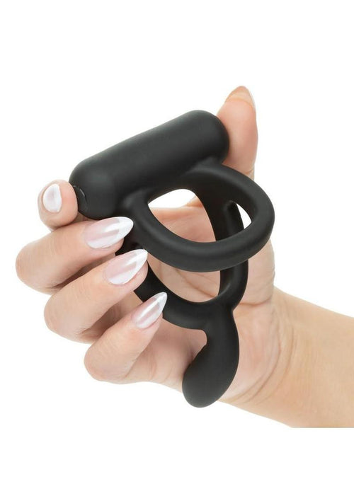 Load image 1 in gallery view. Closer Intimate Rechargeable Silicone Dual Cock Ring Caress Closure
