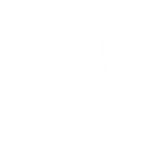 2 ways to control: remote and app