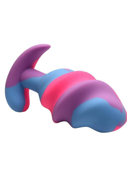Load image 1 in gallery view. Creature Cocks Unicorn Swirl Silicone Butt Plug Creature Cocks