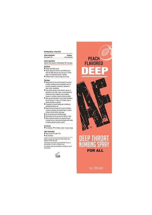 Load image 1 in gallery view. Throat Numbing Spray - Peach AF