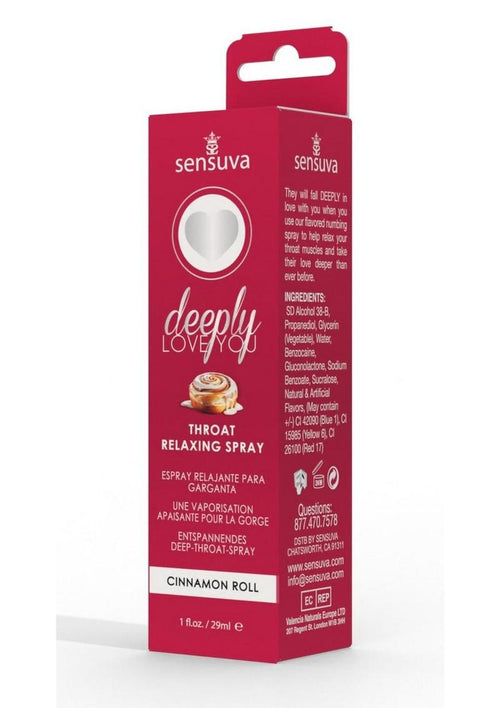 Load image 1 in gallery view. Deeply Love You Throat Relaxing Spray Cinnamon Roll - 1oz