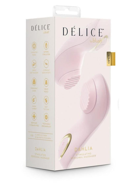 Load image 1 in gallery view. Delice Dahlia Rechargeable Silicone Stimulating Personal Massager - Pink