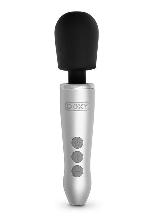 Load image 1 in gallery view. Doxy Go Rechargeable Body Wand - Brushed Metal