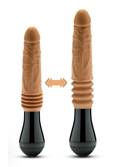 Load image 1 in gallery view. Dr. Skin Silicone Dr. Arthur Rechargeable Thrusting Gyrating Vibrating Dildo - Vanilla - 10.5in