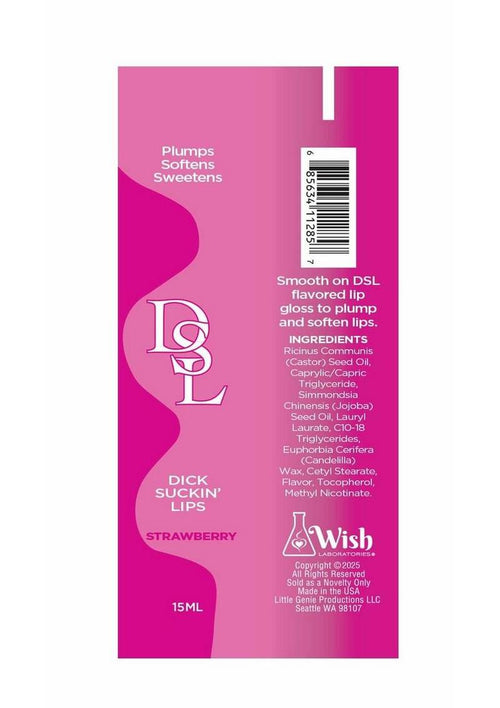 Load image 1 in gallery view. Dsl Dick Sucking Lips Plumping Serum - Strawberry