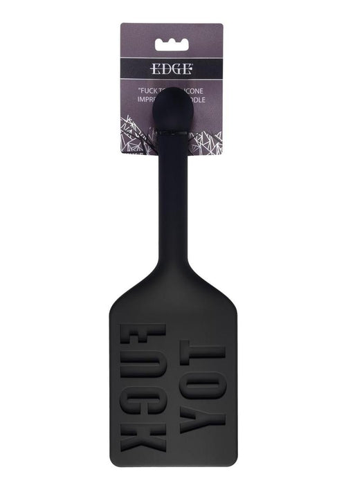 Load image 1 in gallery view. Edge Fuck Toy Silicone Paddle - Black