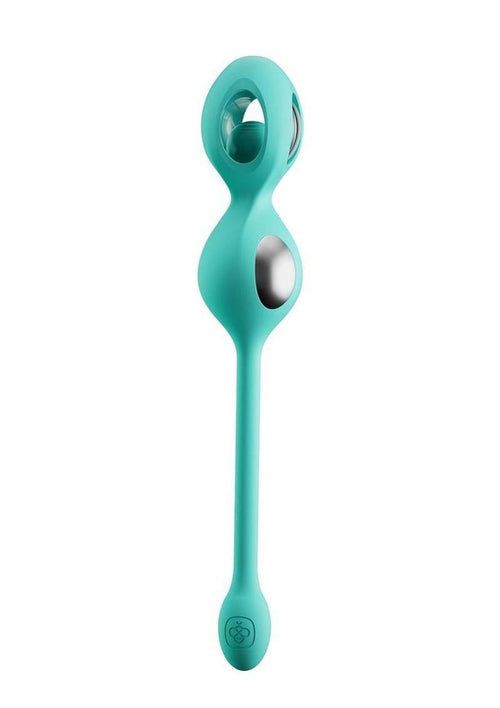Load image 1 in gallery view. Elektra App Control E-Stim Kegel Training - Aqua/Silver - 5 Piece/Set