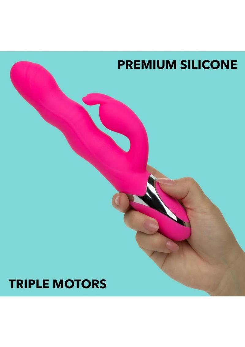 Enchanted Wave Action Bunny Rechargeable Silicone Vibrator Enchanted