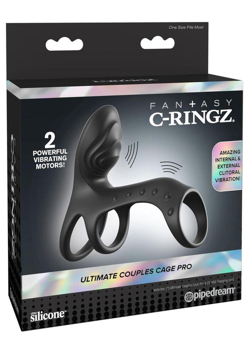 Load image 1 in gallery view. Fantasy C-Ringz Ultimate Couples Cage Pro - Black