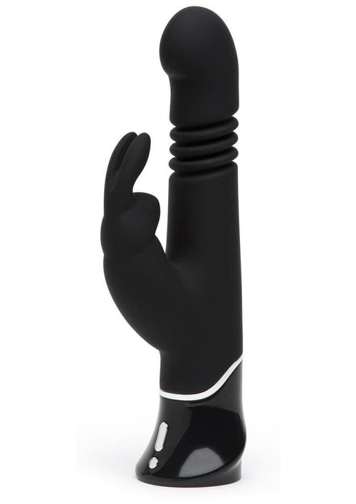 Load image 1 in gallery view. Fifty Shades Of Grey Greedy Girl Rechargeable Thrusting G-Spot Rabbit Vibrator - Black