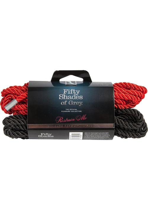 Load image 1 in gallery view. Fifty Shades Of Grey Restrain Me Bondage Rope 16ft Twin Pack - Multiple