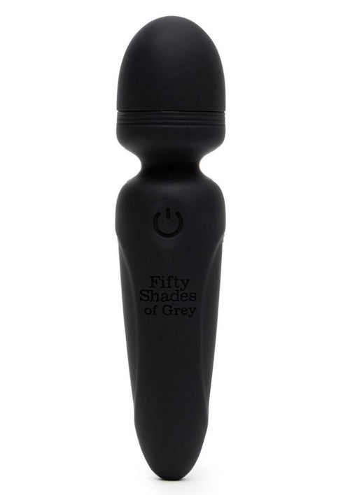 Load image 1 in gallery view. Fifty Shades Of Grey Sensation Rechargeable Silicone Mini Wand Vibrator - Black