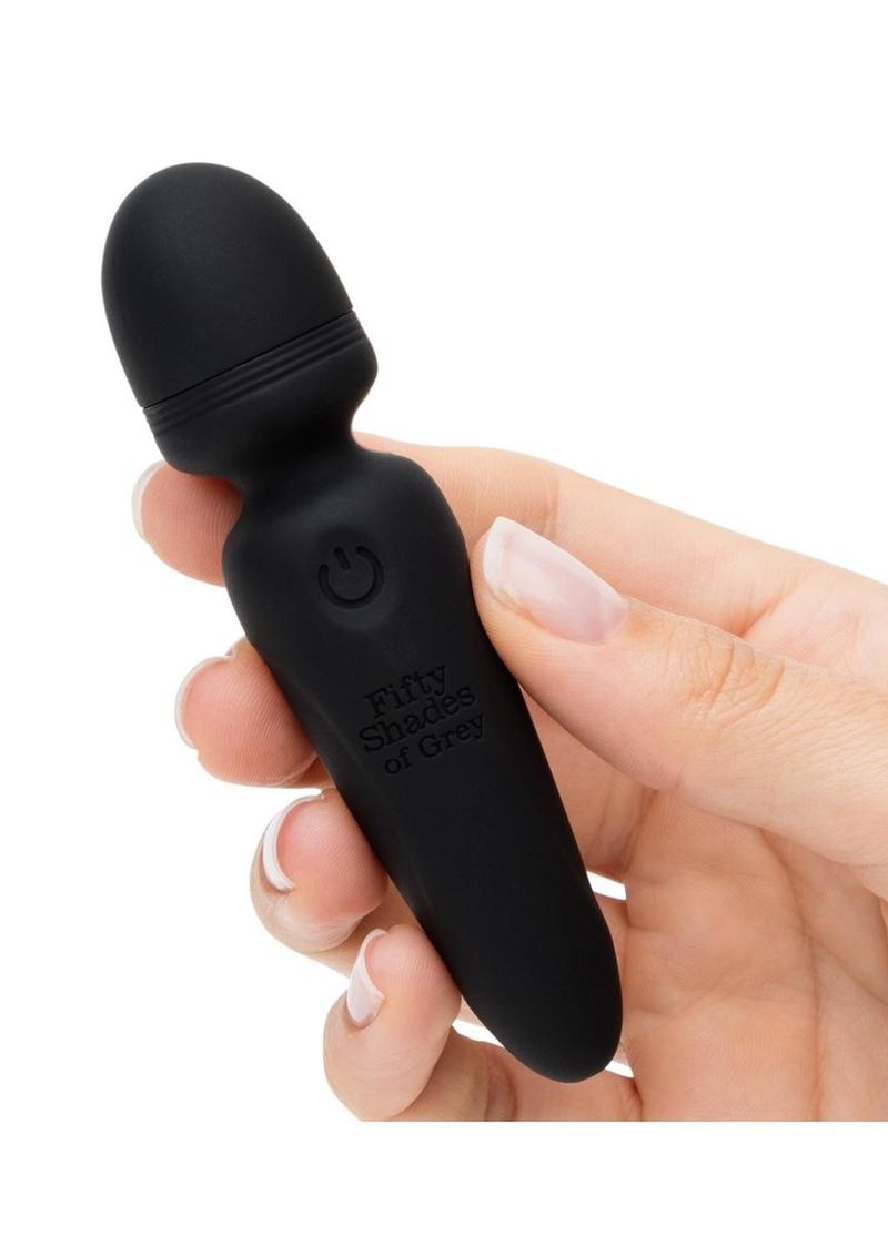 Fifty Shades Of Grey Sensation Rechargeable Silicone Mini Wand Vibrator Fifty Shades of Grey