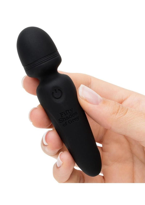 Load image 1 in gallery view. Fifty Shades Of Grey Sensation Rechargeable Silicone Mini Wand Vibrator Fifty Shades of Grey