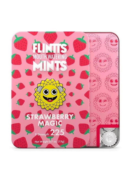 Load image 1 in gallery view. Flintts Mints Mouth Watering Oral Delights - Strawberry Magic