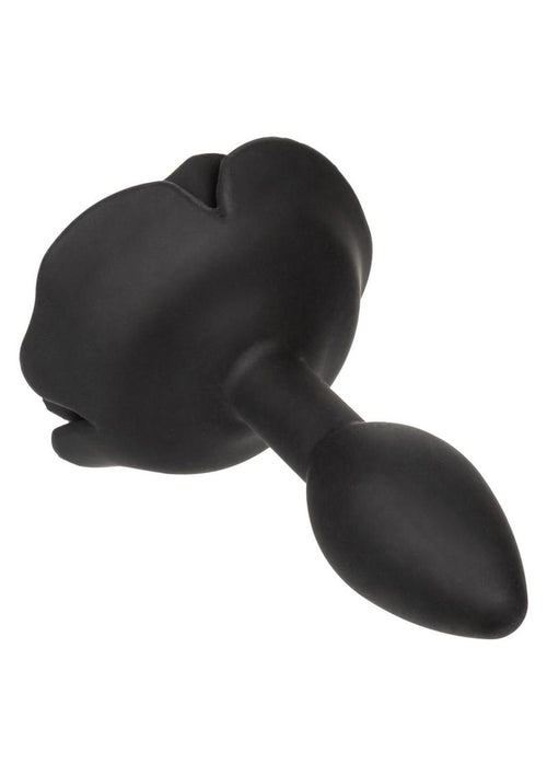 Load image 1 in gallery view. Forbidden Rose Silicone Anal Plug - Black - Small