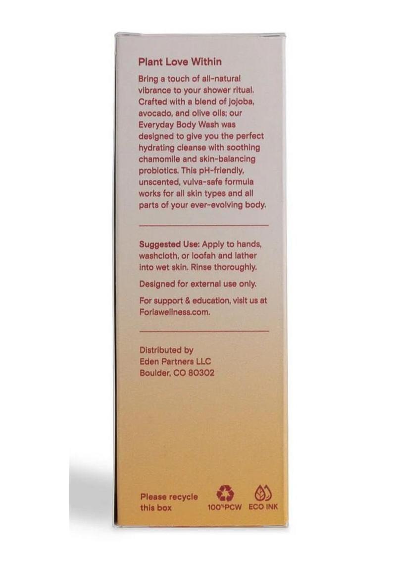 Foria Everyday Hydrating Body Wash with Organic Botanicals Foria