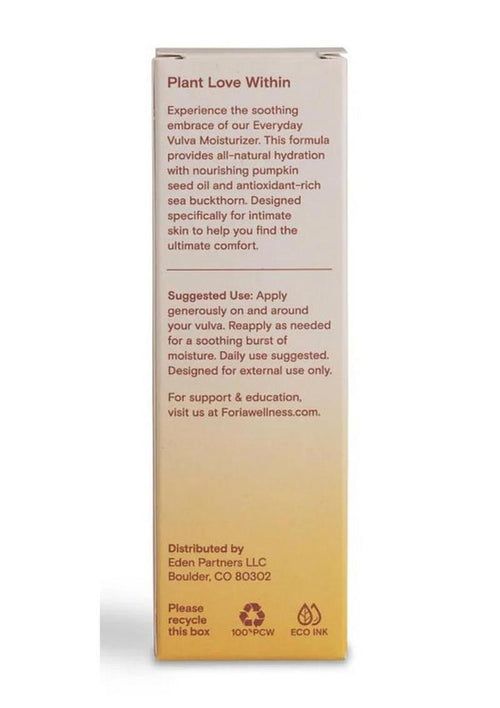 Load image 1 in gallery view. Foria Everyday Hydrating Vulva Moisturizer with Organic Botanicals Foria