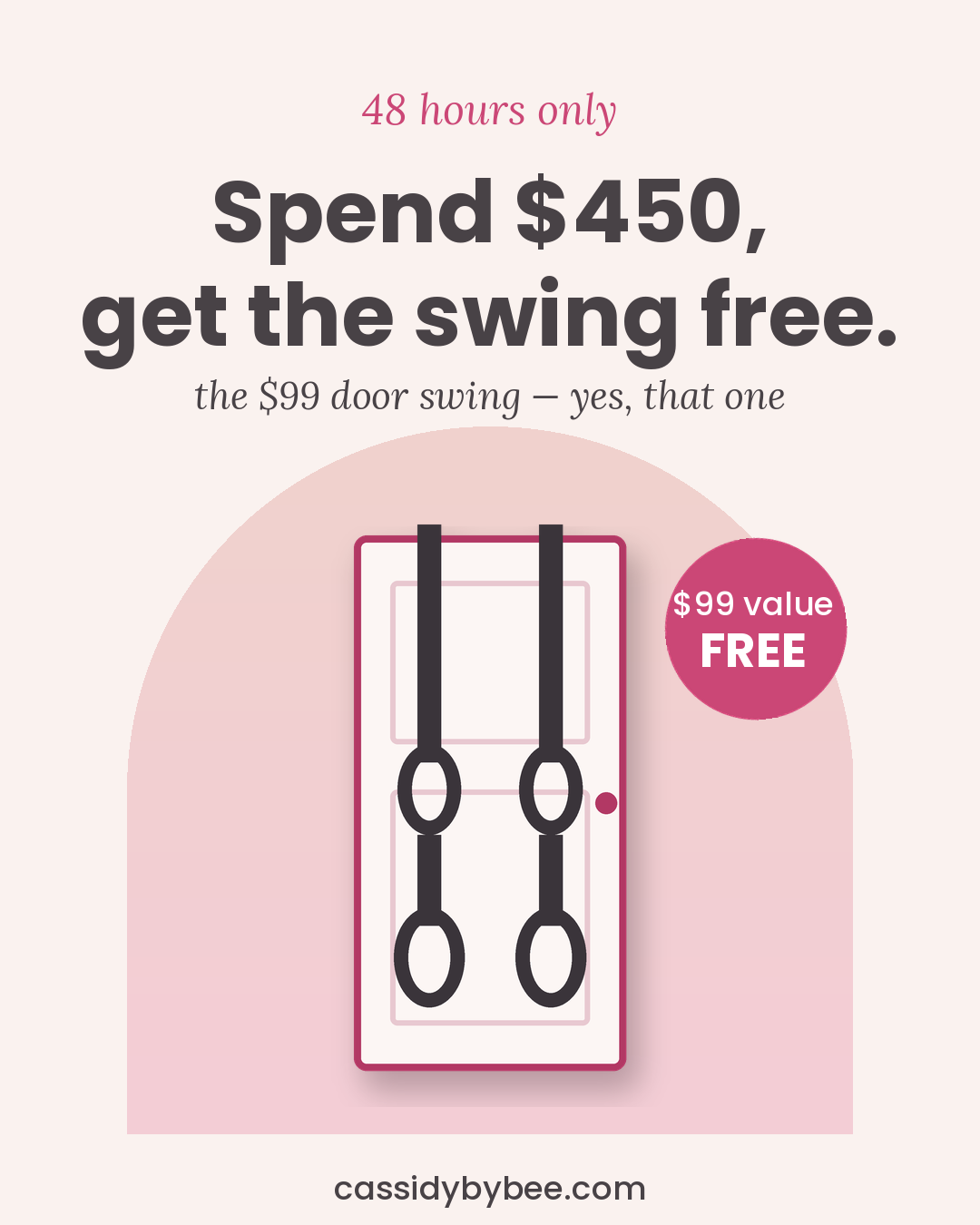 WhipSmart Door Swing FREE $450