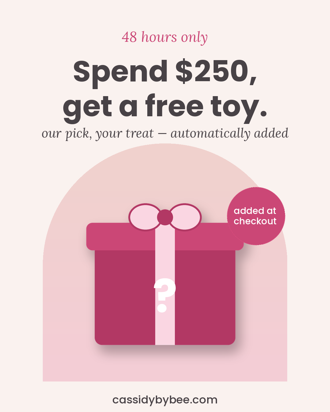 FREE TOY $250