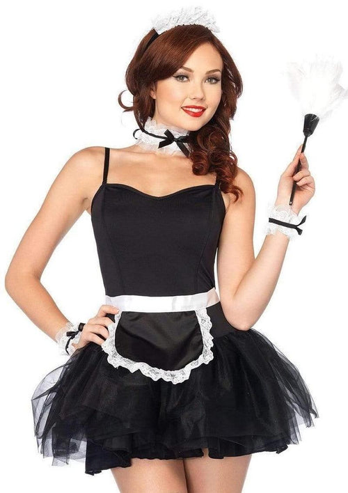 Load image 1 in gallery view. French Maid Kit, Apron, Neck Piece, Wrist Cuffs, and Headband - Its Cassidy Bybee