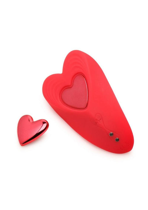 Load image 1 in gallery view. Frisky Love Connection Silicone Panty Vibe with Remote Control - Red