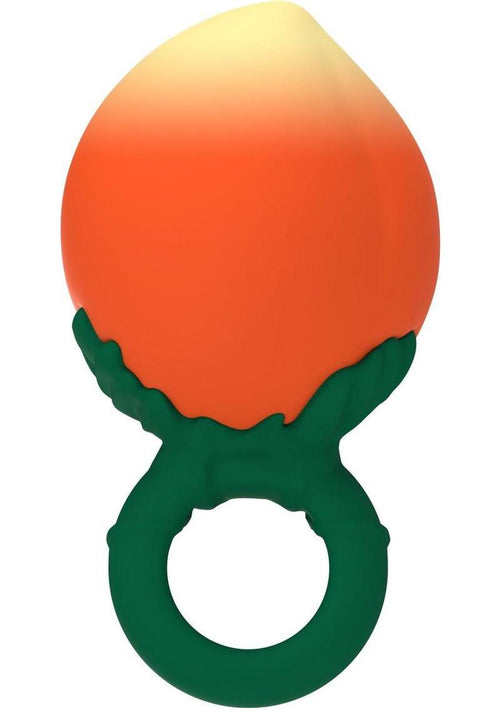 Load image 1 in gallery view. Fruity Booty Peach Fuzz Mini Vibrator - Green/Orange