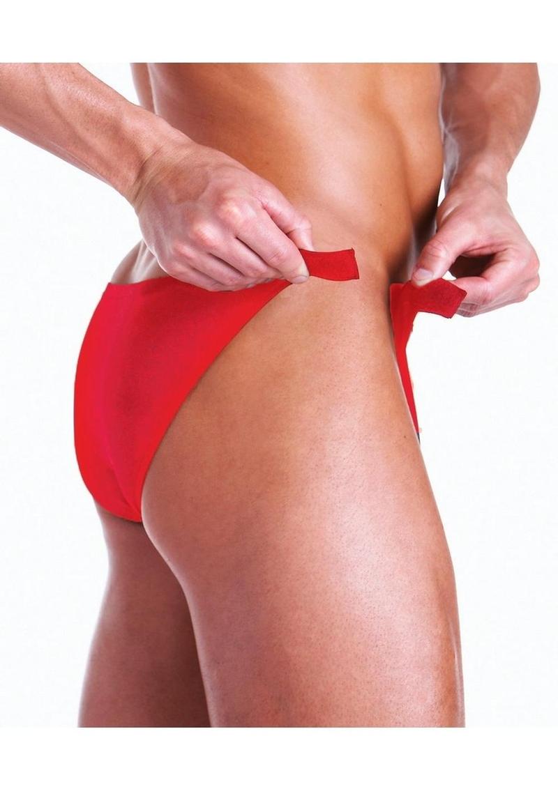 Fundies Rip It Off Bikini with Red Satin Ribbon Fundies