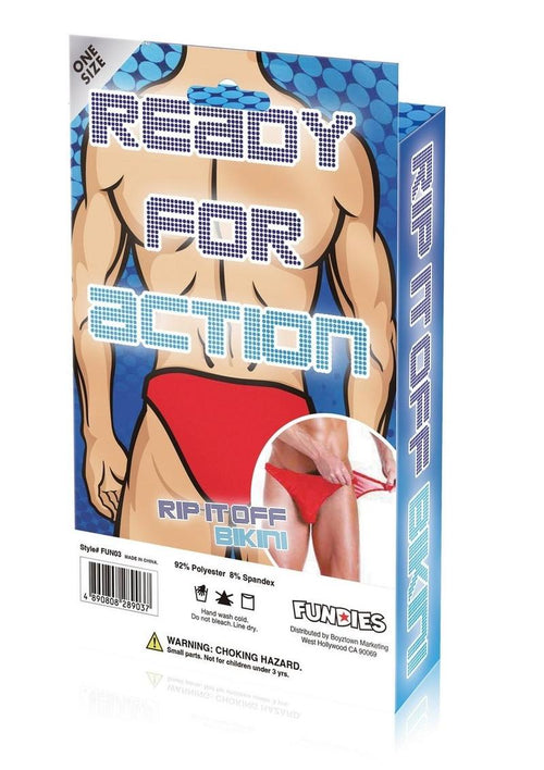Load image 1 in gallery view. Fundies Rip It Off Bikini with Red Satin Ribbon Fundies