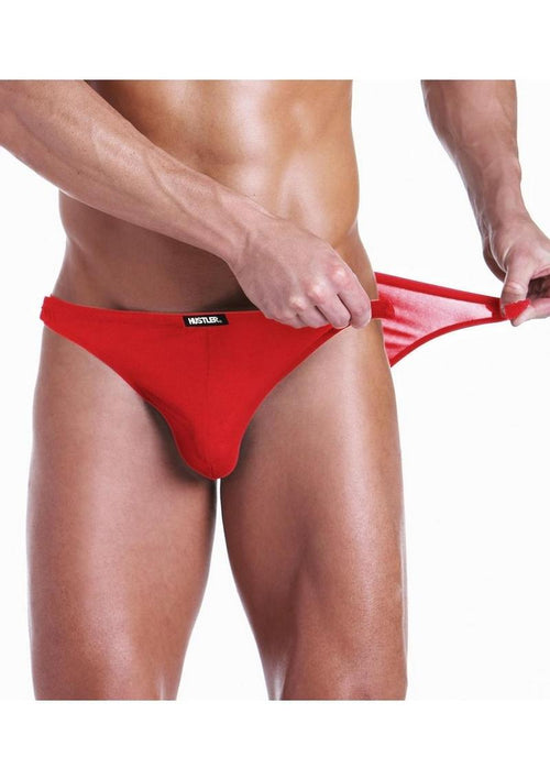 Load image 1 in gallery view. Fundies Rip It Off Bikini with Red Satin Ribbon - Red - One Size