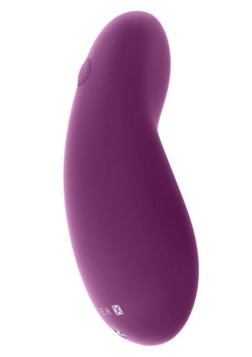 Load image 1 in gallery view. Gender X BJ Buddy Rechargeable Silicone Hand Vibrator - Purple