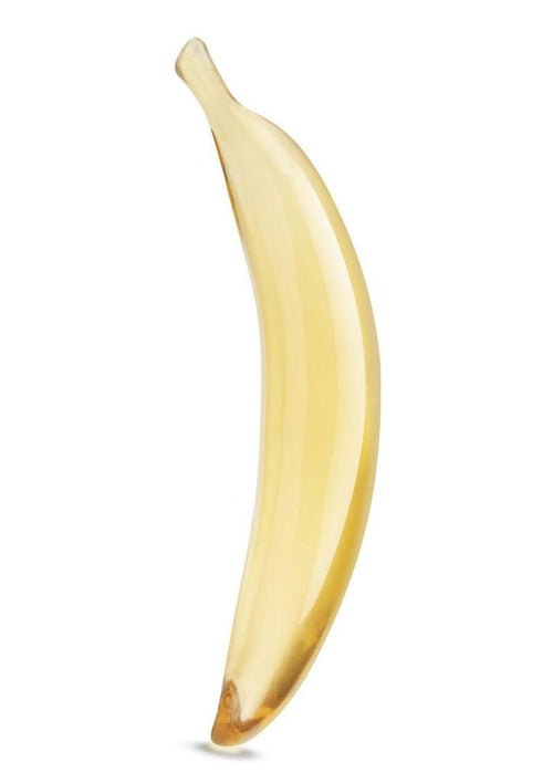 Load image 1 in gallery view. Glas Banana Joy Glass Dildo - Yellow - 7in
