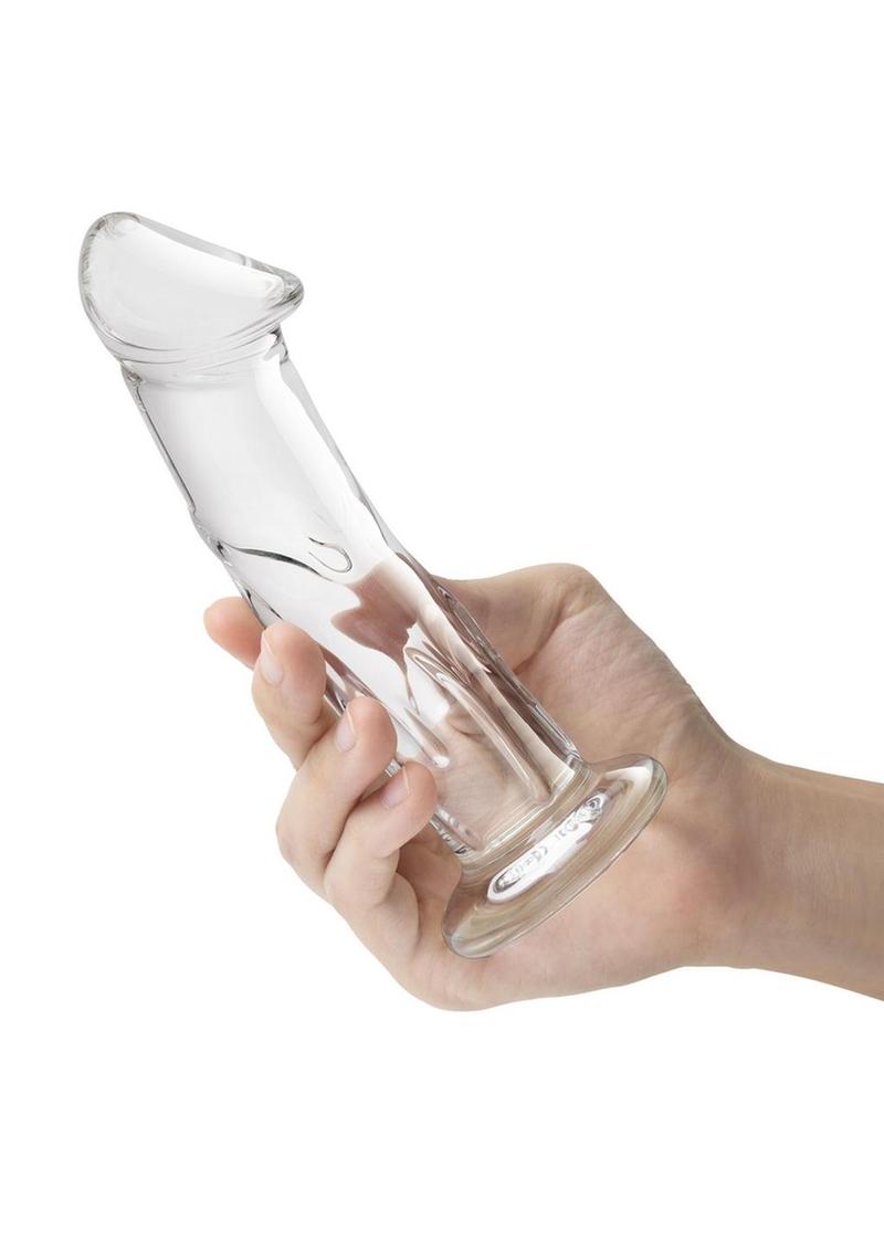 Glas Realistic Glass Dildo – 6 Inch Veined Design Glas