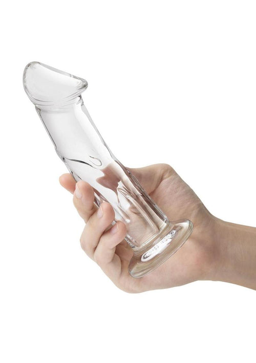 Load image 1 in gallery view. Glas Realistic Glass Dildo – 6 Inch Veined Design Glas