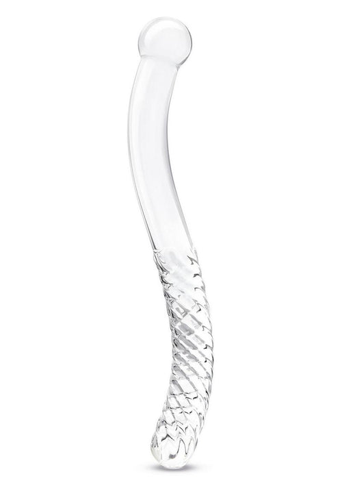 Load image 1 in gallery view. Glas Pelvic Glass Wand Double Ended - Clear - 11in