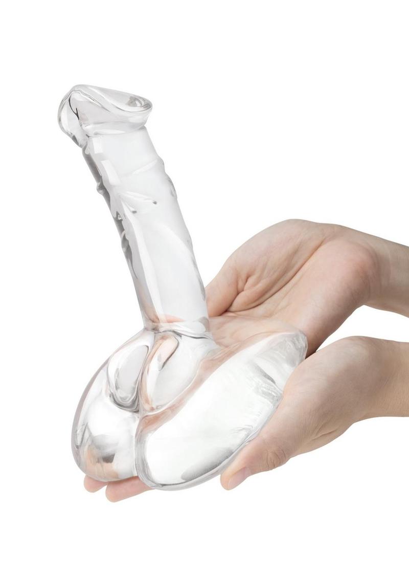 Glas Rideable Standing Glass Dildo – 7.5 Inch Realistic with Stability Base Glas