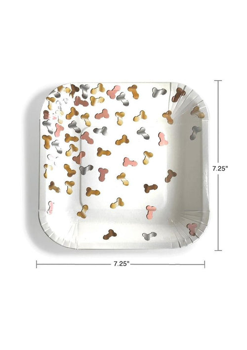 Load image 1 in gallery view. Glitterati Boobie Party Plates Candyprints Party