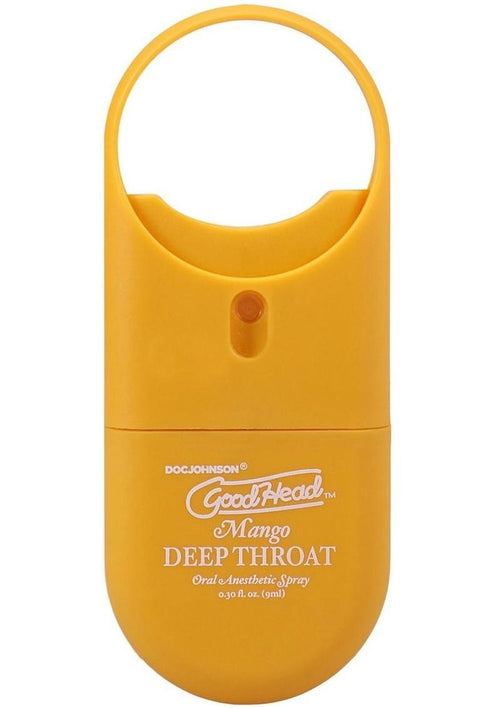 Load image 1 in gallery view. Goodhead Deep Throat To-Go Oral Anesthetic Spray Mango - .30oz
