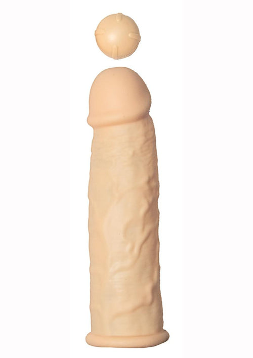 Load image 1 in gallery view. Great Extender 1st Silicone Vibrating Sleeve - Vanilla - 6.5in