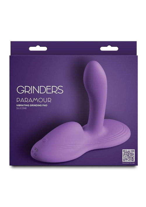 Load image 1 in gallery view. Grinders Paramour App Controlled Rechargeable Silicone Vibrating Dual Motor Pad - Purple